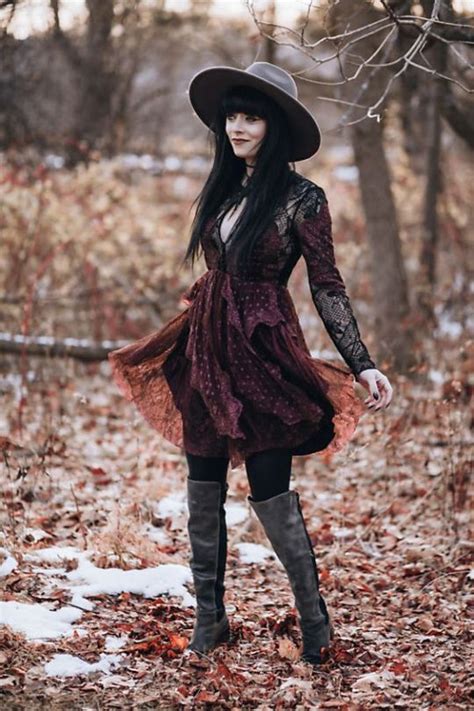 Autumn witch attire